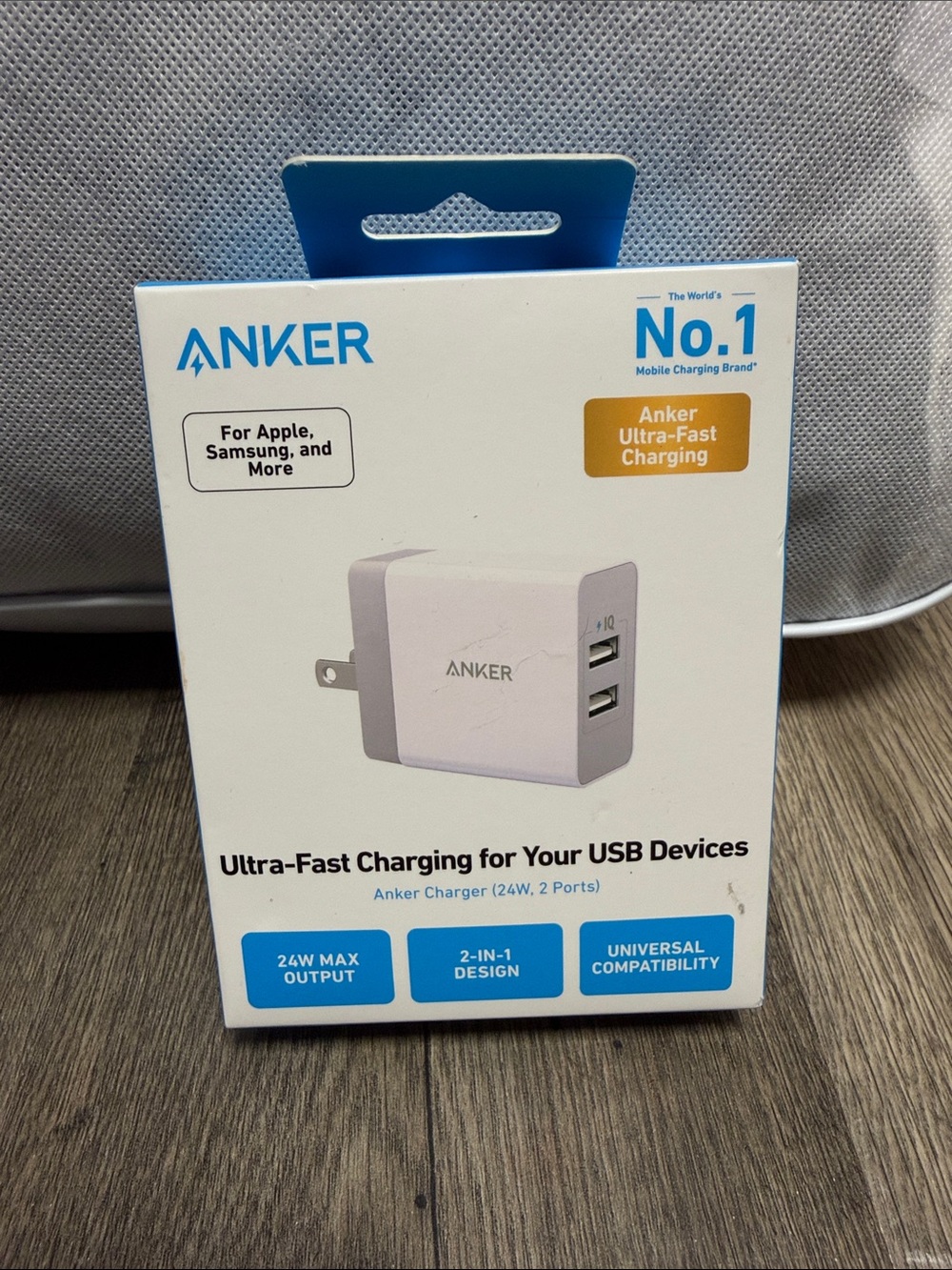 Anker 2-Port USB Wall Charger - White 24W